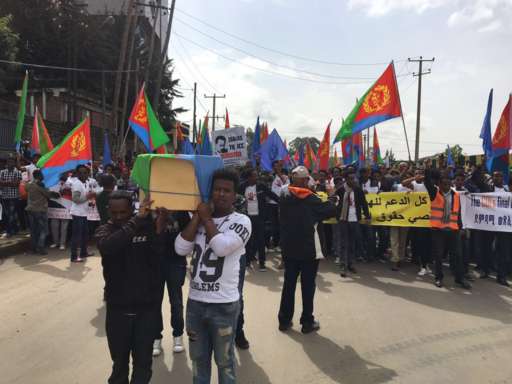 Eritrean protesters