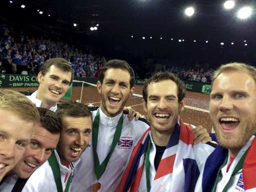 GB Davis Cup team selfie