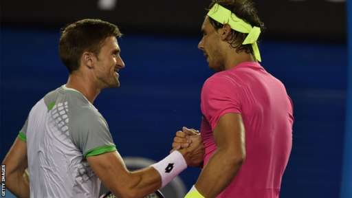 Rafael Nadal and Tim Smyczek