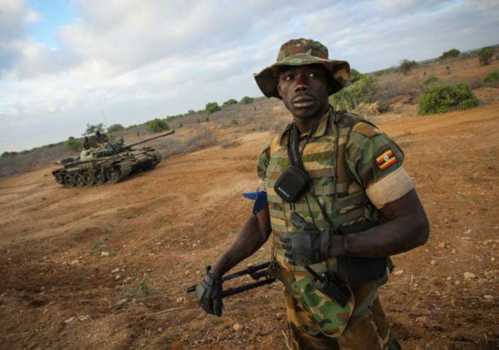 Ugandan soldier in Somalai
