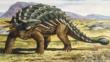 Ankylosaurus armed with thick skin, bony plates and a club like tail