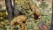 Shasta ground sloths in woodland