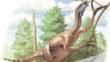 Therizinosaurus cheloniformis a dinosaur that lived in Mongolia, Khazakhstan and Transbaykalia during the late Cretaceous