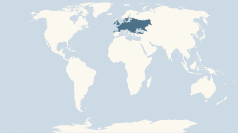 Map showing the distribution of the Dormouse taxa
