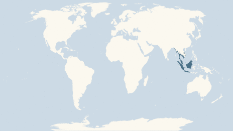 Map showing the distribution of the Malayan colugo taxa