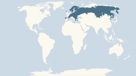 Map showing the distribution of the Capercaillie taxa