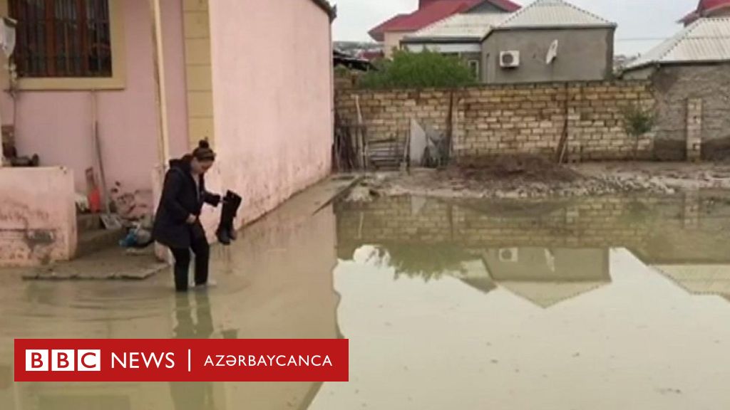 Sulutəpə yağışdan sonra su altında qalıb BBC News Azərbaycanca