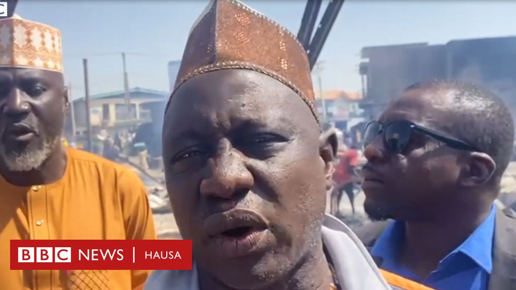 Kalli yadda gobara ta ƙone shaguna a kasuwar Fanteka ta Kaduna BBC