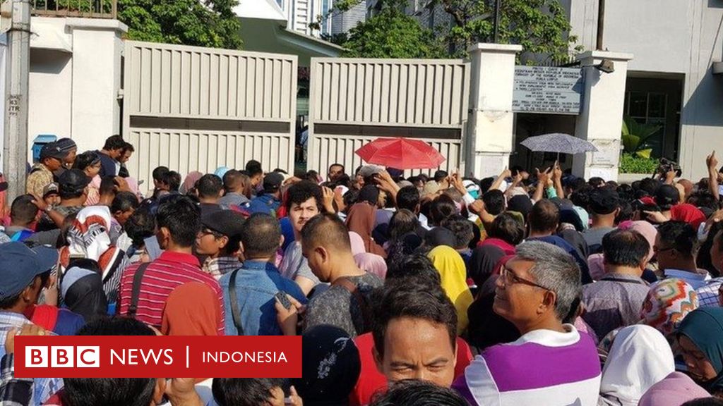 Dipangkas Menjadi Tiga Tps Pencoblosan Di Kuala Lumpur Sempat Membludak Bbc News Indonesia