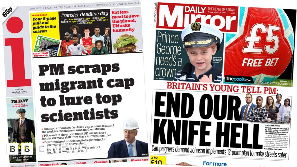 Newspaper Headlines Scientists Not Fooled By Pm And End Knife Hell