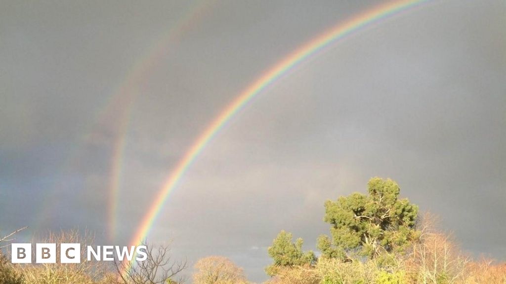 Three Rainbows Photographed In Gloucestershire BBC News