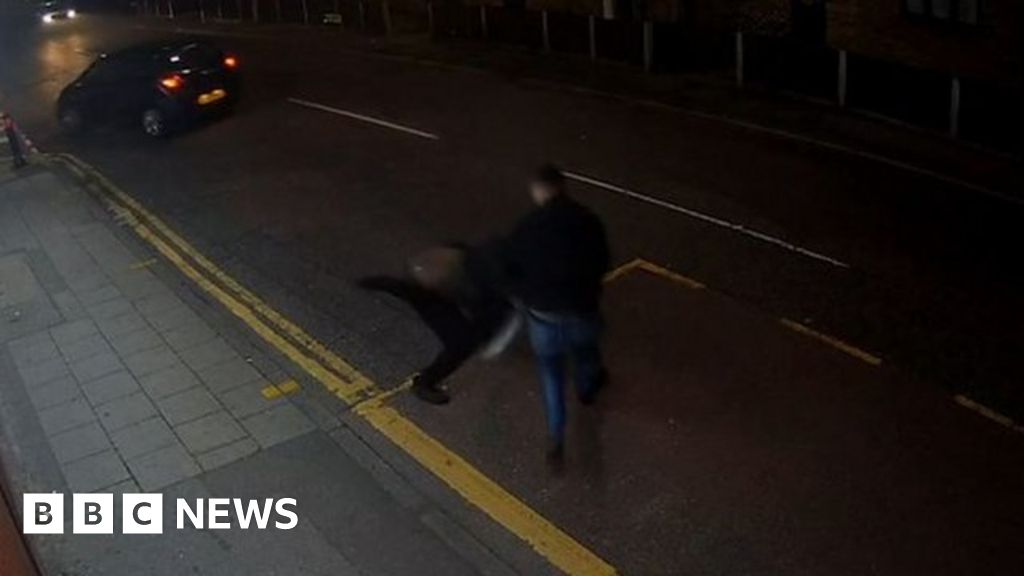 Missing Man Filmed Being Chased Down Road BBC News