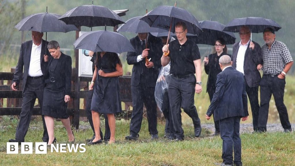 Germanwings Crash Families Attend Memorial As Remains Buried BBC News