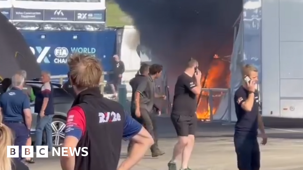 Lydden Hill Fire Crews Fight Blaze At Race Track Bbc News