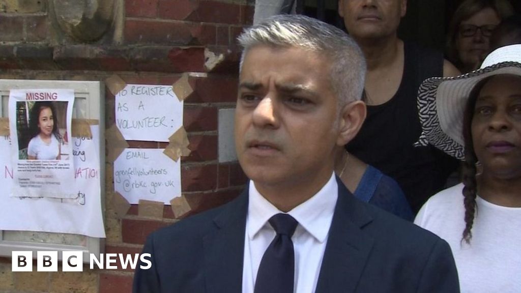 Sadiq Khan Grenfell Tower Community Is Frustrated And Angry Bbc News