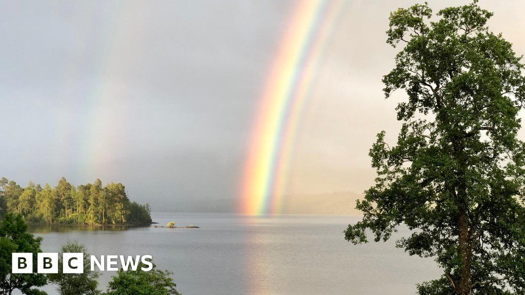 Incredibly Rare Rainbow Photographed In Highlands Bbc News