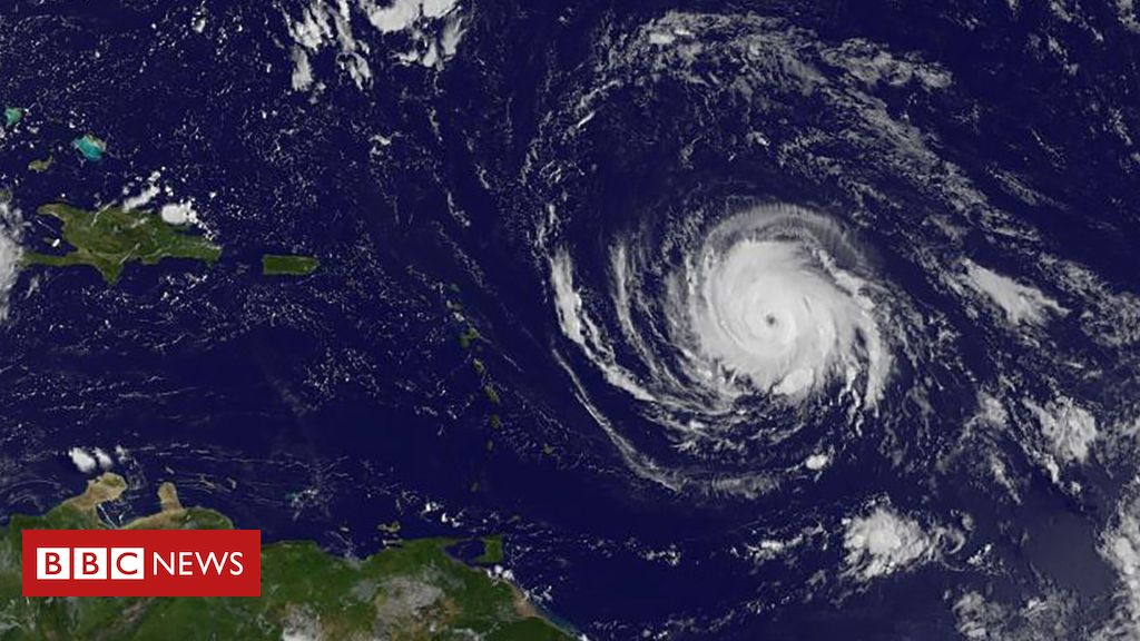 Imagens da Nasa mostram avanço do furacão Irma o mais forte da última