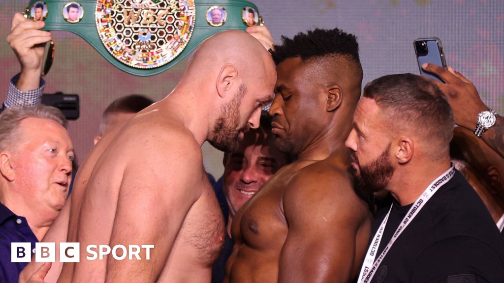 Tyson Fury V Francis Ngannou Briton Prods Ex UFC Champion During Saudi