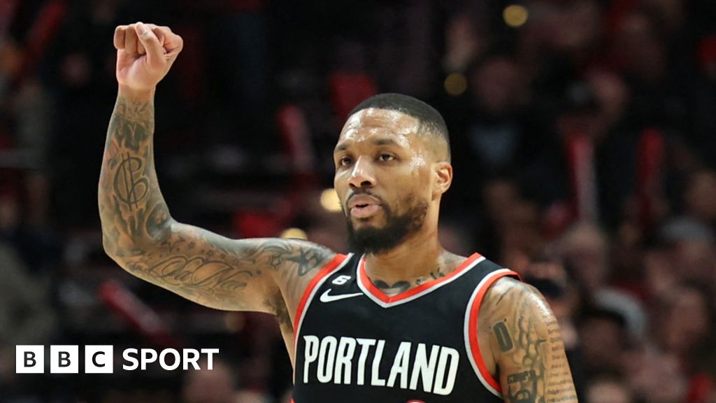 NBA Damian Lillard Scores Season High 60 Points As Portland Trail