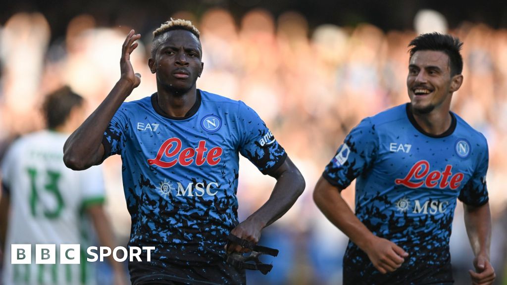 Napoli 4 0 Sassuolo Victor Osimhen Hat Trick Extends Napoli S Serie A