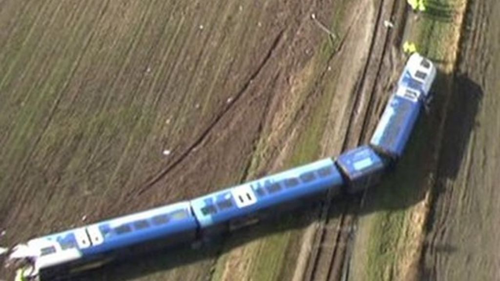 VIDEO: Dutch train crash: Aerial view