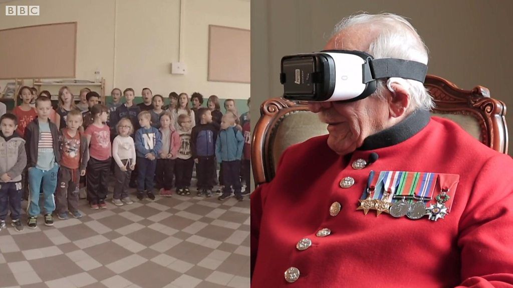 Virtual reality helps WWII veteran revisit his past