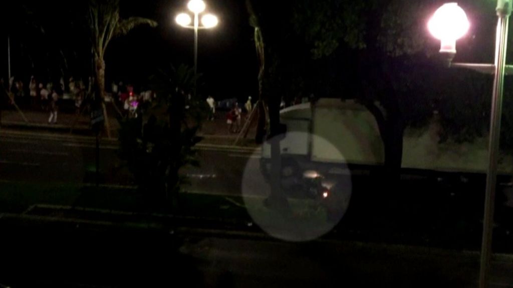 Nice attack: Motorcyclist 'tried to open lorry door'