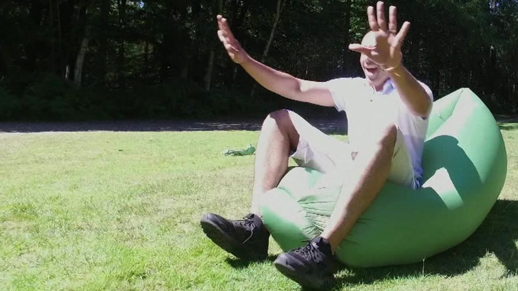 A bag you fill with air to turn into a chair and other gadgets