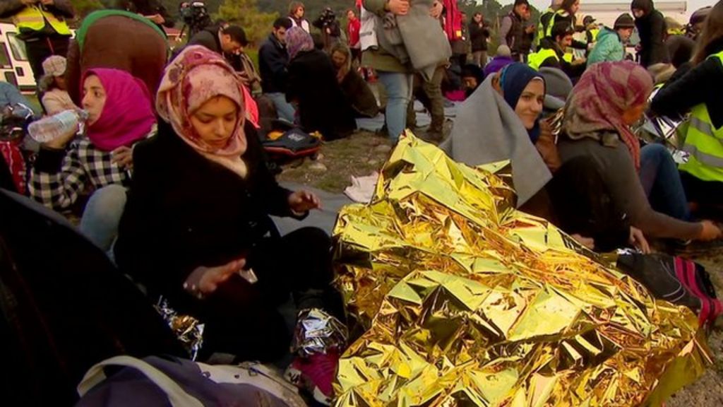 VIDEO: Migrants arrive in Lesbos under new rules