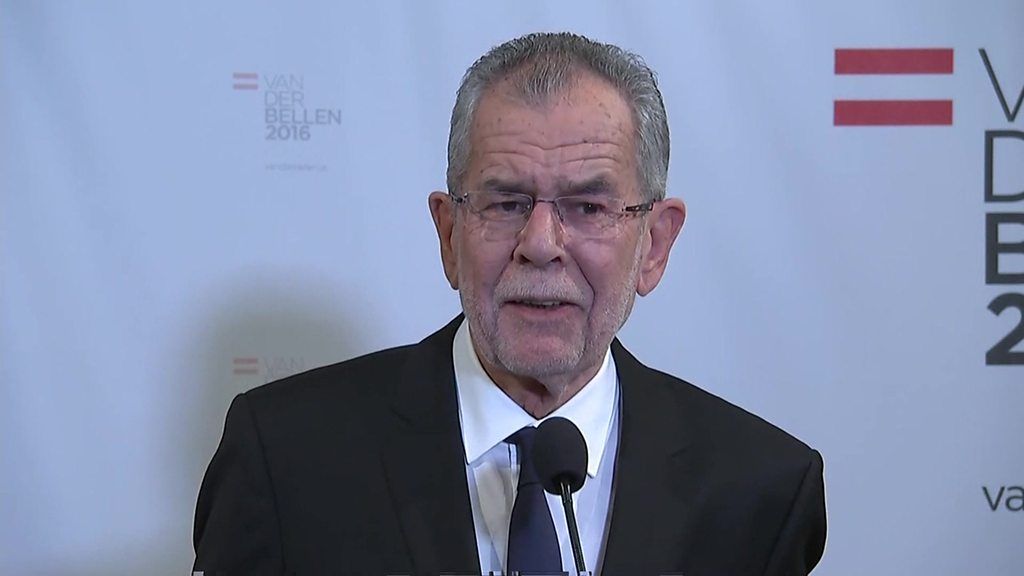 Austria election: Van der Bellen promises to be "pro-European" president