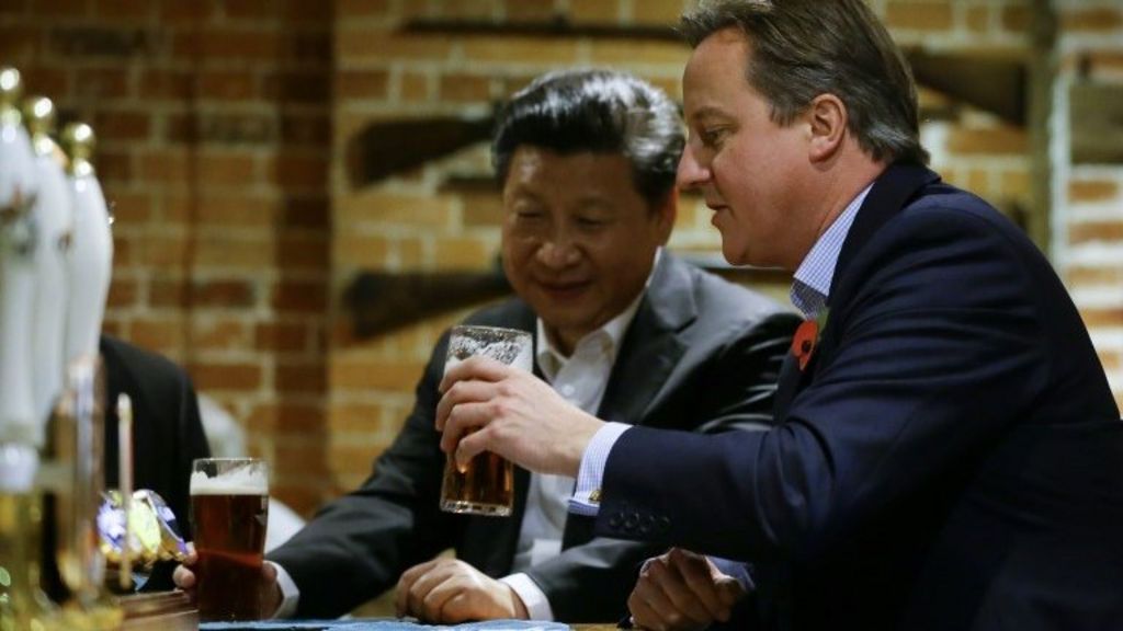 Chinese buy President Xi and David Cameron visit pub