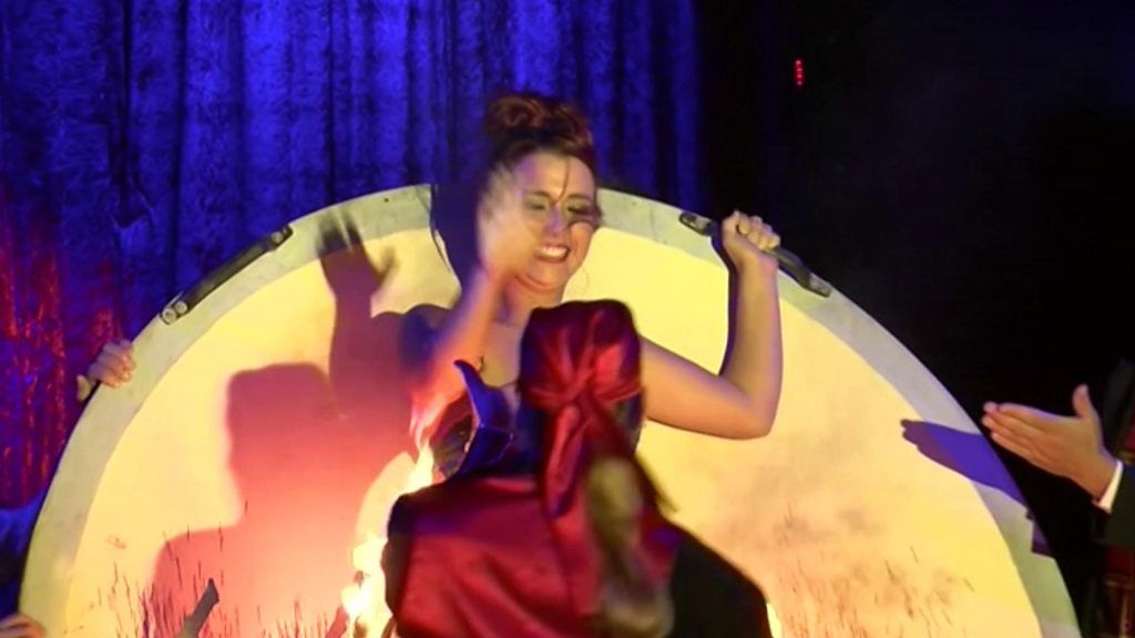 A circus ticket office worker lands job as the knife thrower's new assistant