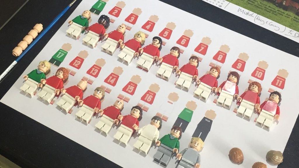 Euro double winners recreated in Lego