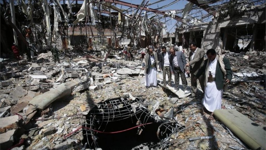 Yemen Conflict: Saudis Blame Funeral Hall Bombing On Mistake - BBC News