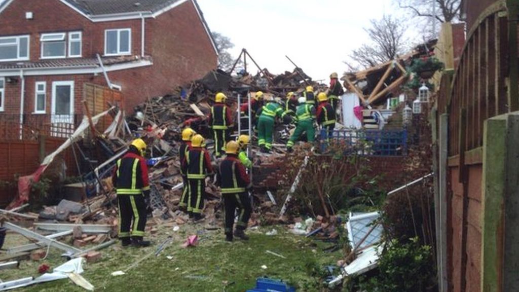 Elderly woman rescued in house blast