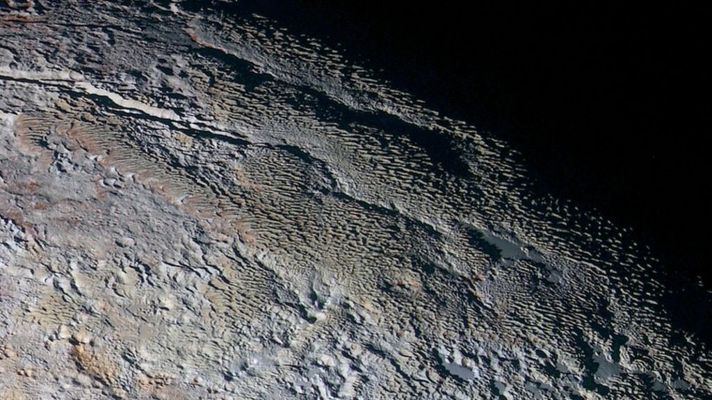 Pluto shows off its 'dragon scales'