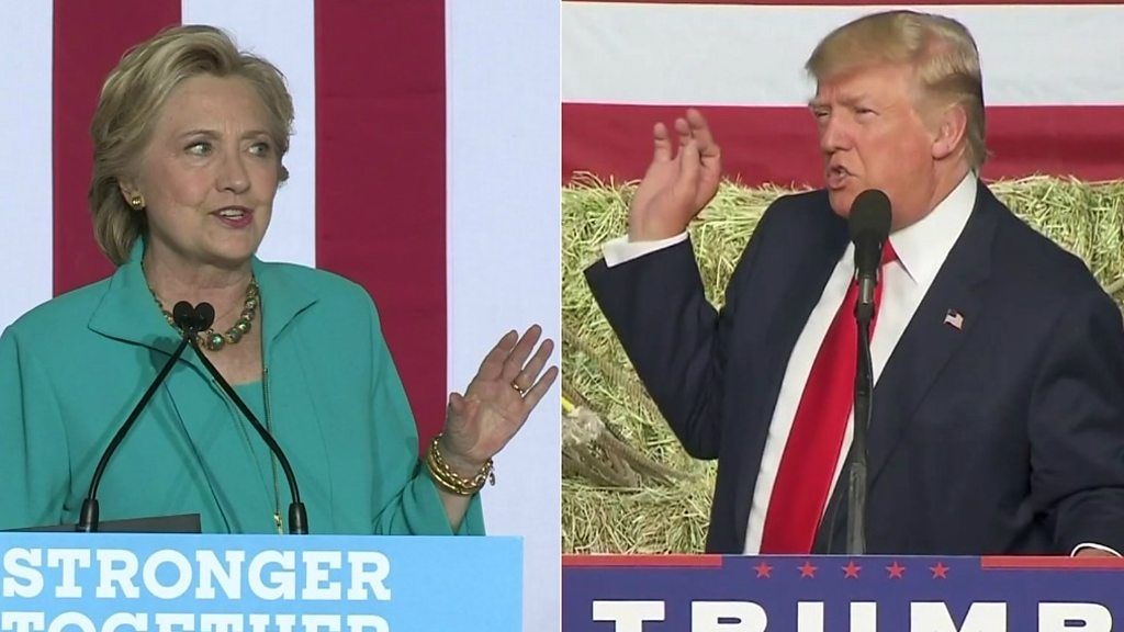 Clinton and Trump react to FBI email action