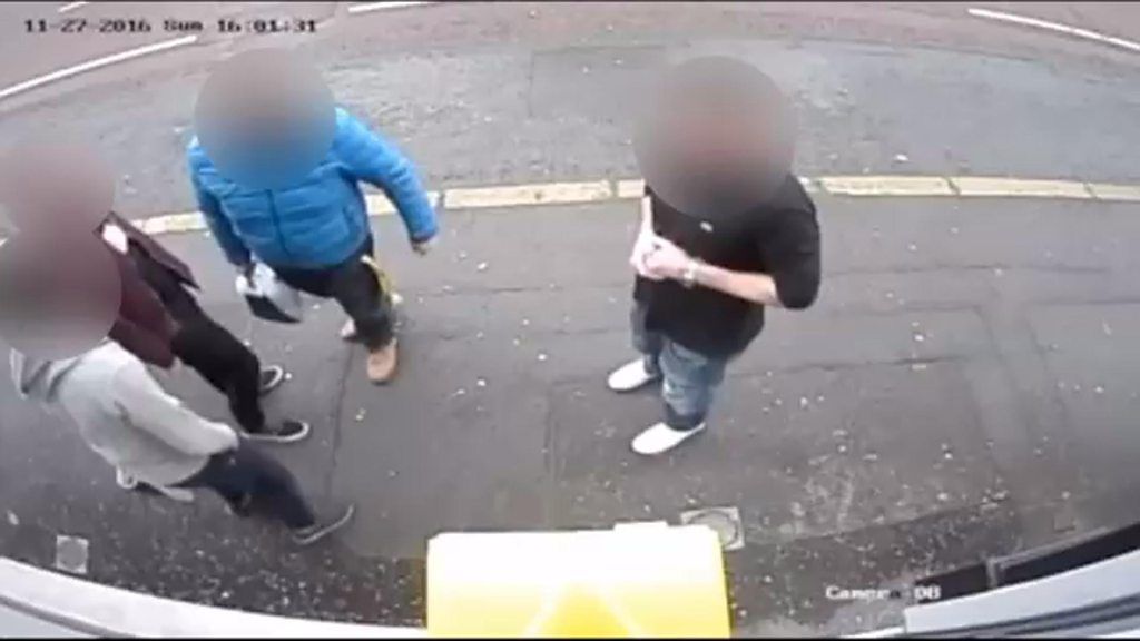 CCTV captures moment defibrillator vandalised in east Belfast.