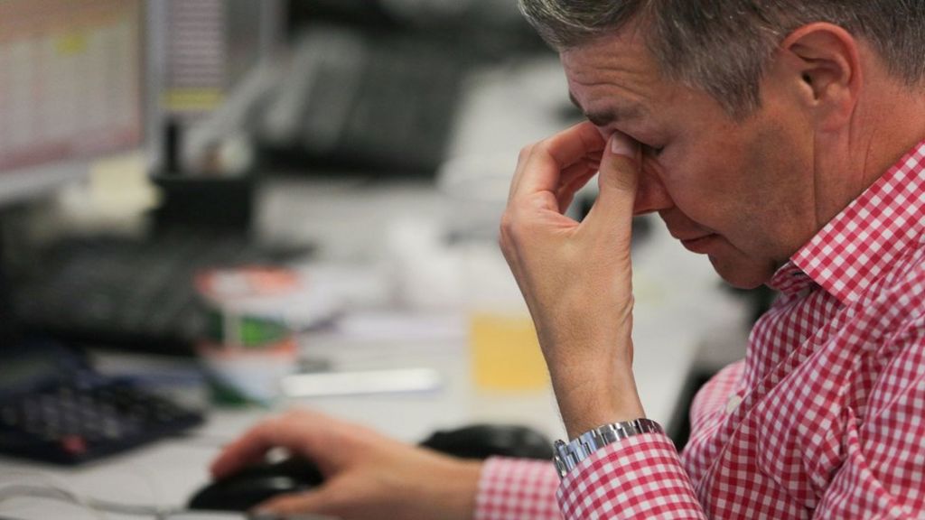 Sterling falls and bank, airline and property shares tumble