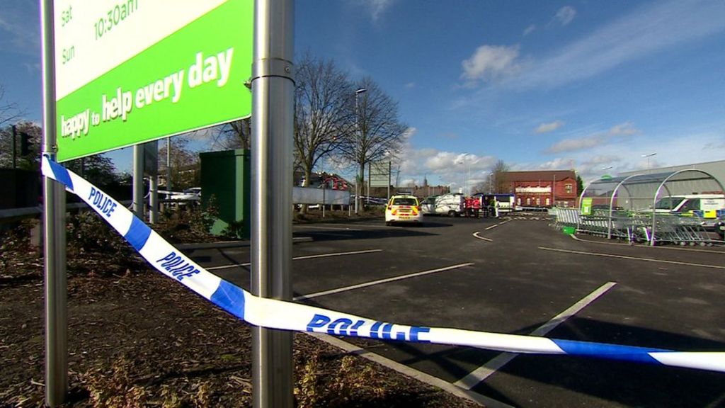 Man's body found in burning van in Asda car park