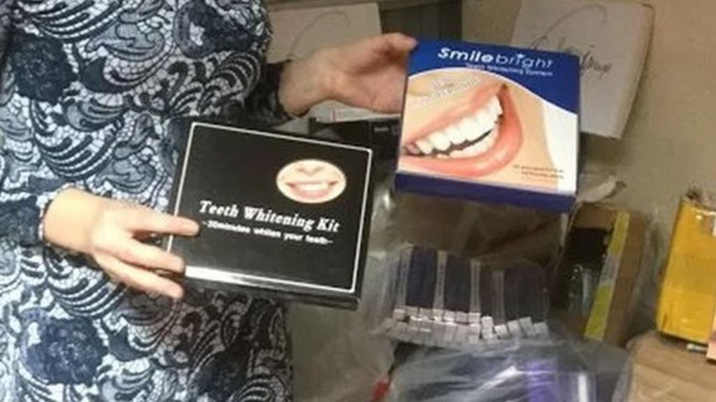 'Dangerous' teeth whiteners seized