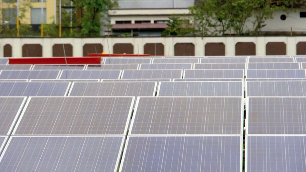 VIDEO: World's first solar-powered airport