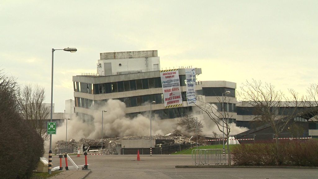 Former Ernie building demolished in Blackpool