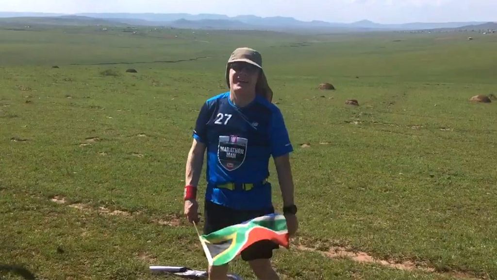 Izzard completes first of 27 marathons