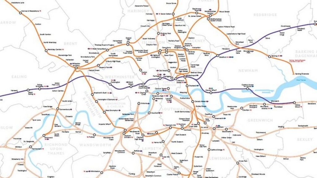 Map reveals mayor's London Overground rail takeover plan