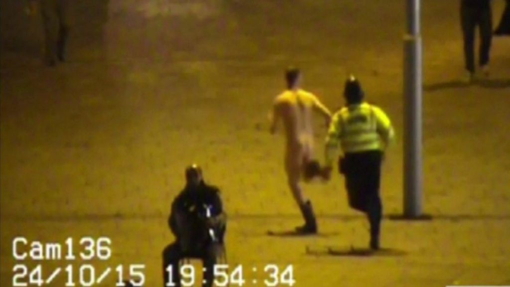 Drunk streaker fined for demo prank