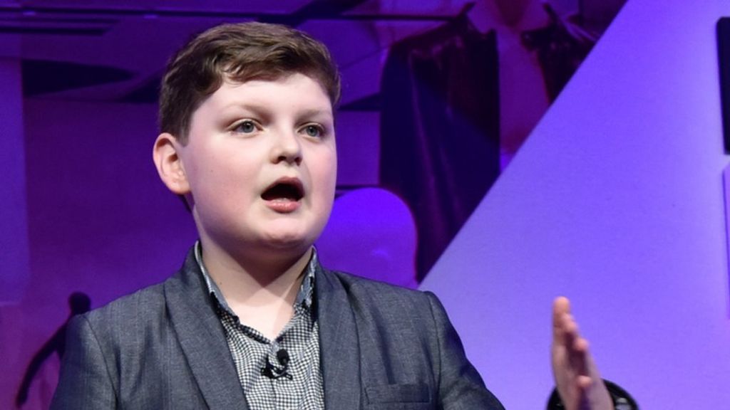 The young entrepreneur with big plans but 'still has to do homework' - BBC News