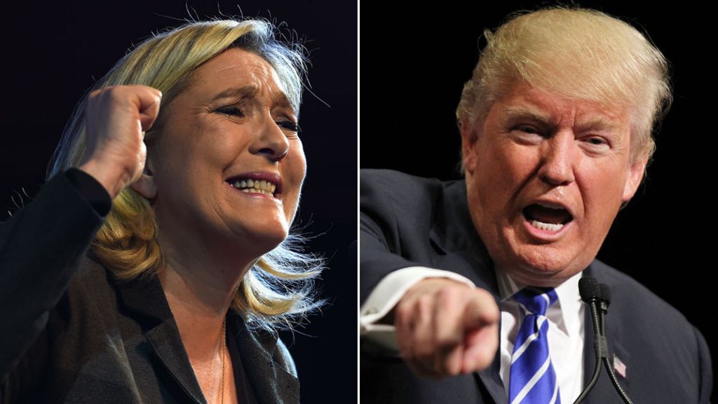 Image result for marine le pen trump