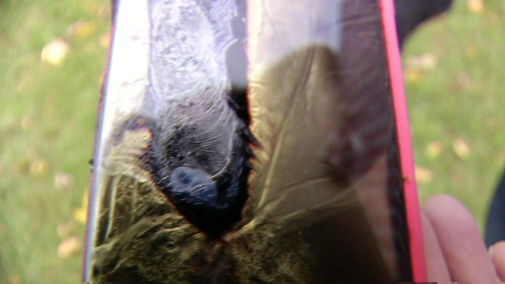 'My replacement Samsung Note 7 exploded'