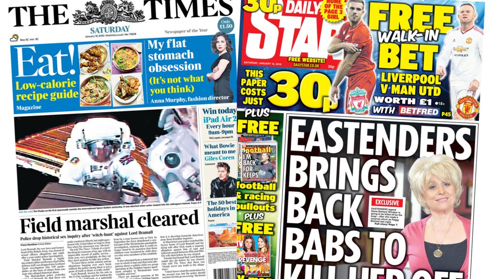 Papers focus on fixed Easter and spacewalk